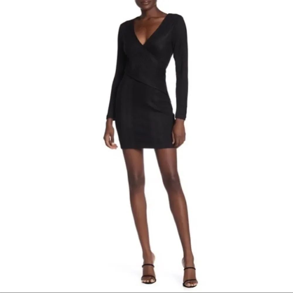 ✨ MAX & ASH - Wrap Ribbed Knit Mini Dress✨ - Picture 1 of 3